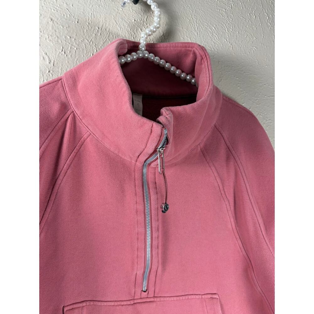 Lululemon Scuba Size XL/XXL Brier Rose Oversized Funnel High Neck Half Zip Comfy - Picture 3 of 10